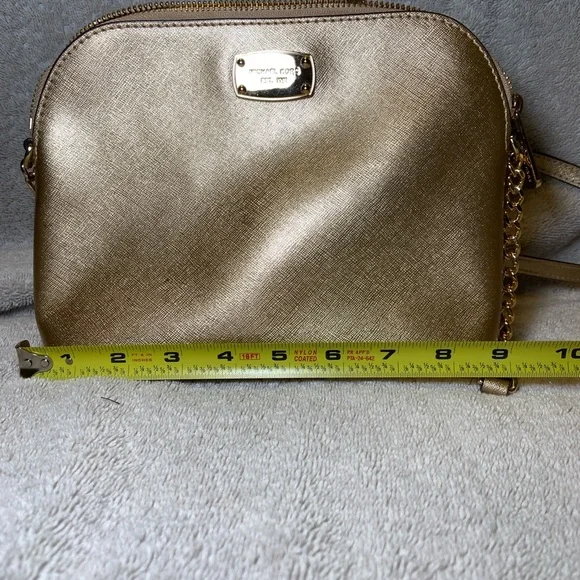 Michael Kors Metallic Gold Crossbody Bag - Picture 5 of 7